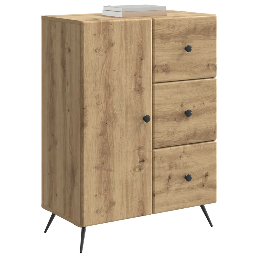 Buffet Chêne artisanal 66 x 34,5 x 90 cm Bois d'ingénierie - 3