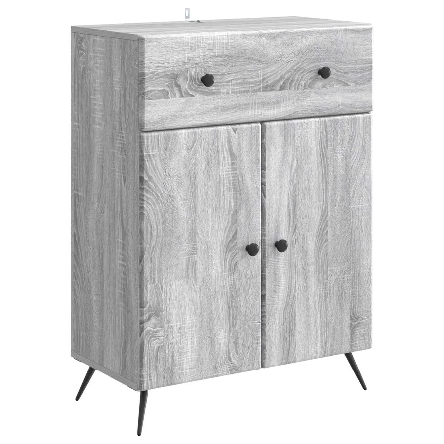 Buffet Sonoma gris 66 x 34,5 x 90 cm Bois d'ingénierie - 2