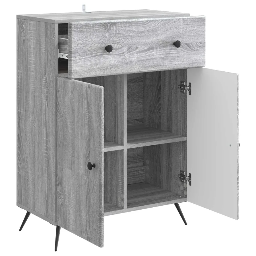 Buffet Sonoma gris 66 x 34,5 x 90 cm Bois d'ingénierie - 5