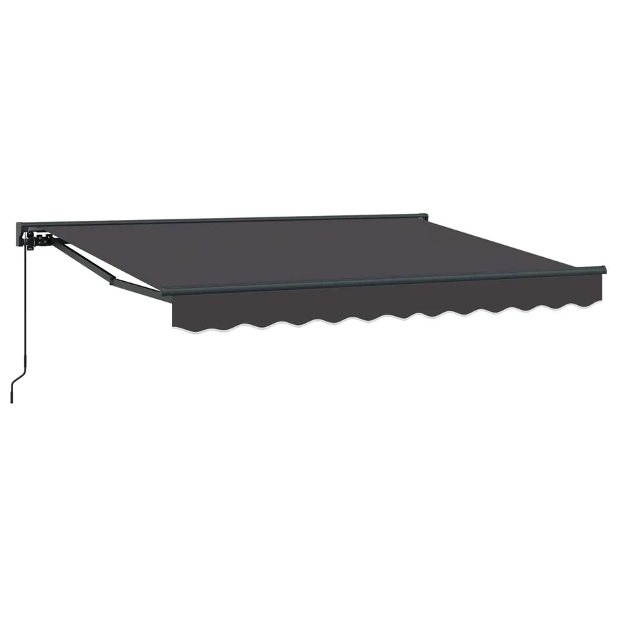 Auvent rétractable manuel Anthracite 3,5 x 2 m - 2