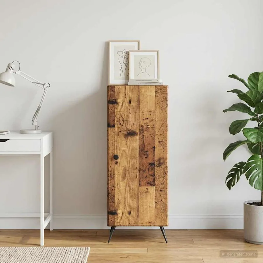 Buffet Bois ancien 33 x 34,5 x 90 cm Bois d'ingénierie - 4