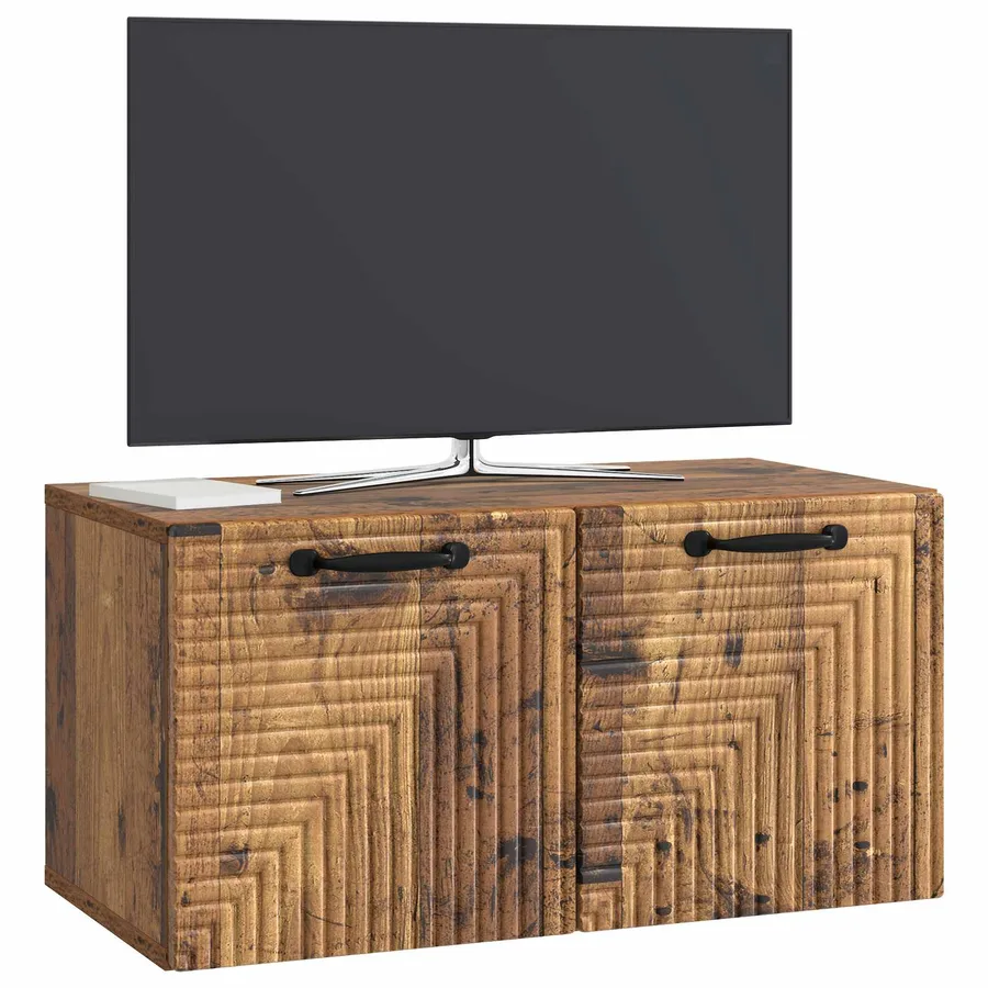 Meuble TV mural Bois ancien 59,5 x 31 x 30 cm Bois d'ingénierie - 3
