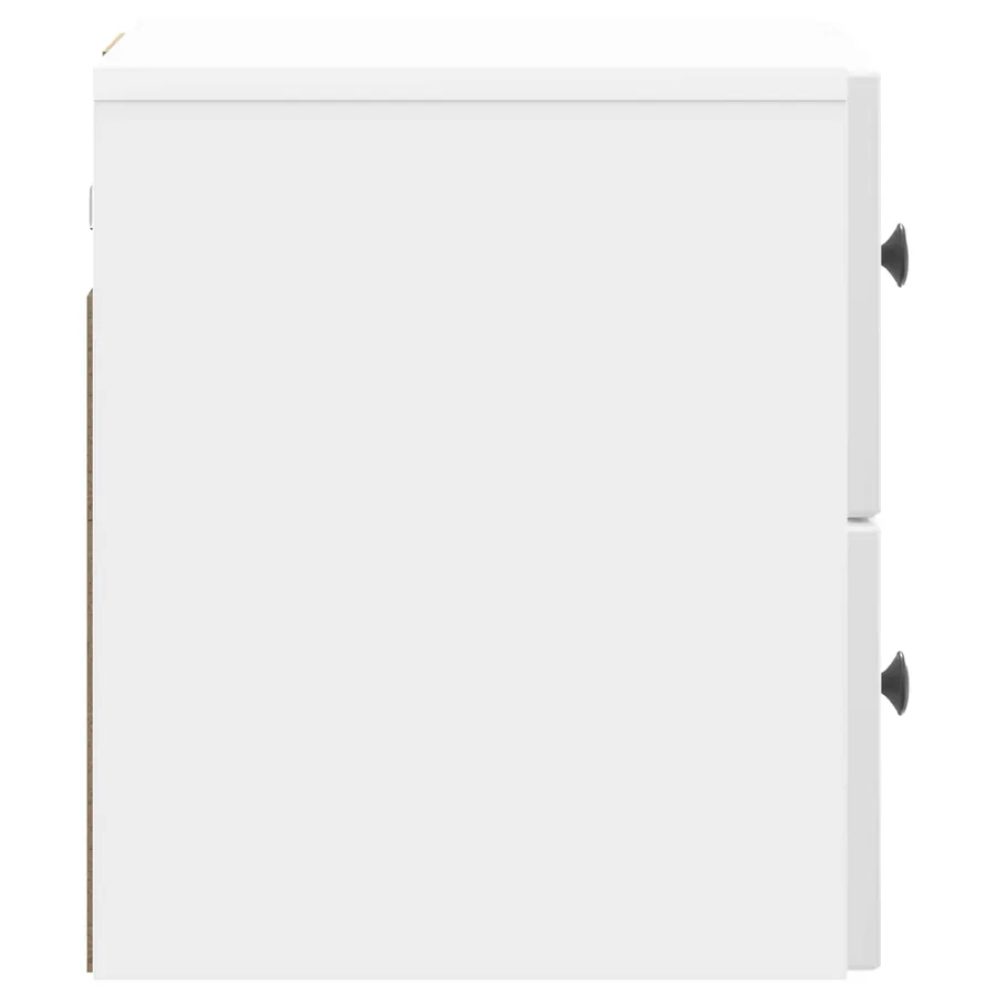 Cabinet de chevet mural Blanc brillant 33 x 34,5 x 40 cm - 6