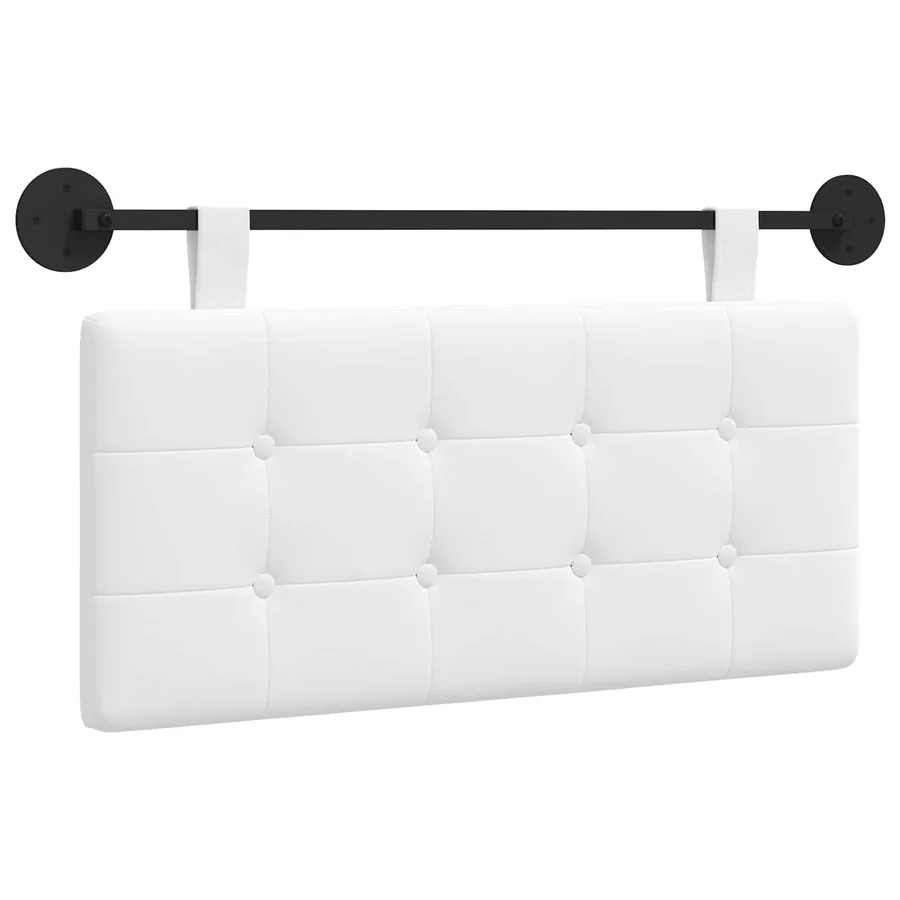 Tête de lit suspendue Blanc Tissu - 2