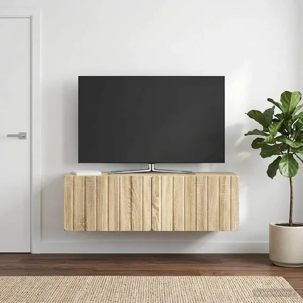 Meuble TV mural 98 x 31 x 30 cm Chêne Sonoma Bois d'ingénierie