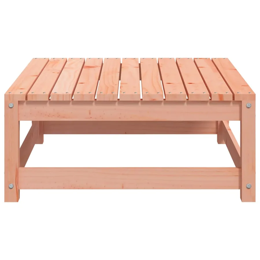 Repose-pied de jardin 70x70x30 cm massif de douglas - 5