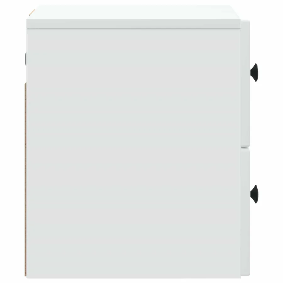 Cabinet de chevet mural avec tiroir Blanc 33 x 34,5 x 40 cm - 6