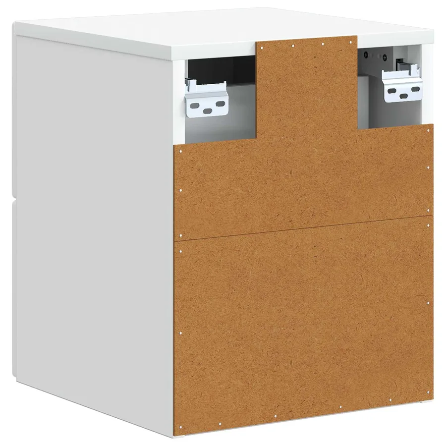 Cabinet de chevet mural avec tiroir Blanc 33 x 34,5 x 40 cm - 7