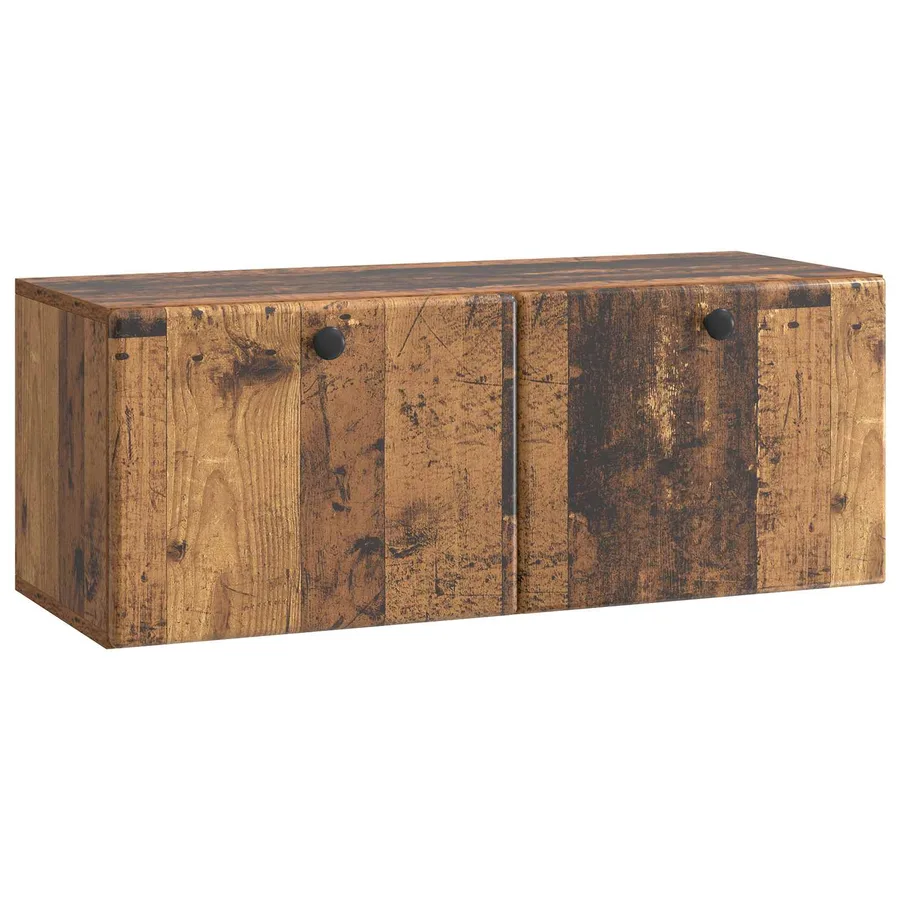 Meuble TV mural 78,5 x 31 x 30 cm Bois ancien Bois d'ingénierie - 2
