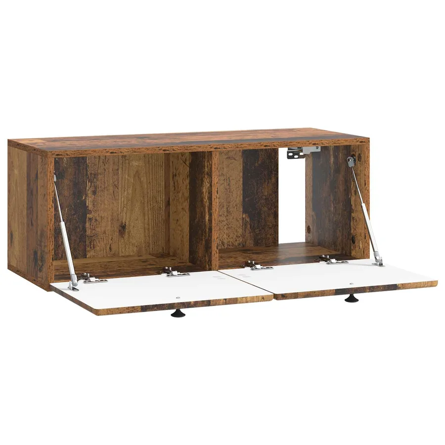 Meuble TV mural 78,5 x 31 x 30 cm Bois ancien Bois d'ingénierie - 5