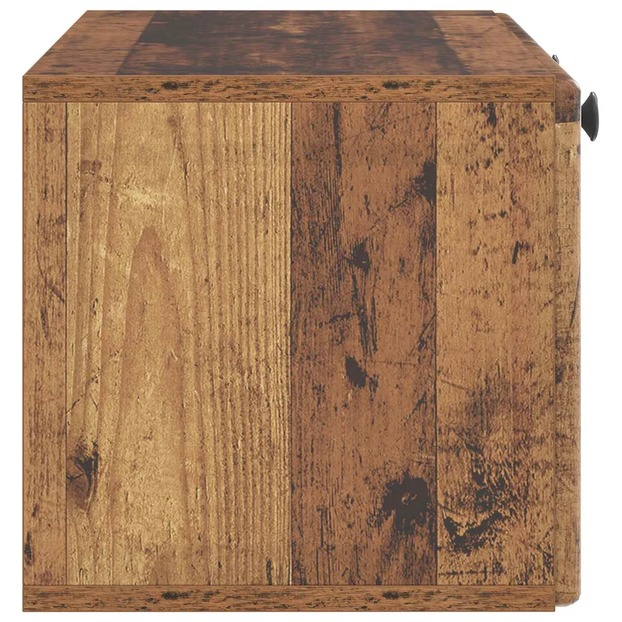 Meuble TV mural 78,5 x 31 x 30 cm Bois ancien Bois d'ingénierie - 7