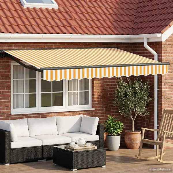 Auvent rétractable électrique 3,5 x 2 m