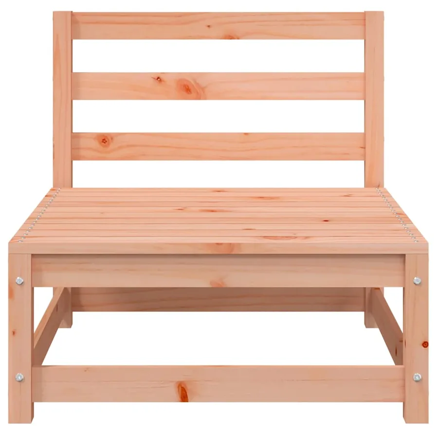 Canapé jardin sans accoudoirs repose-pieds bois massif douglas - 6