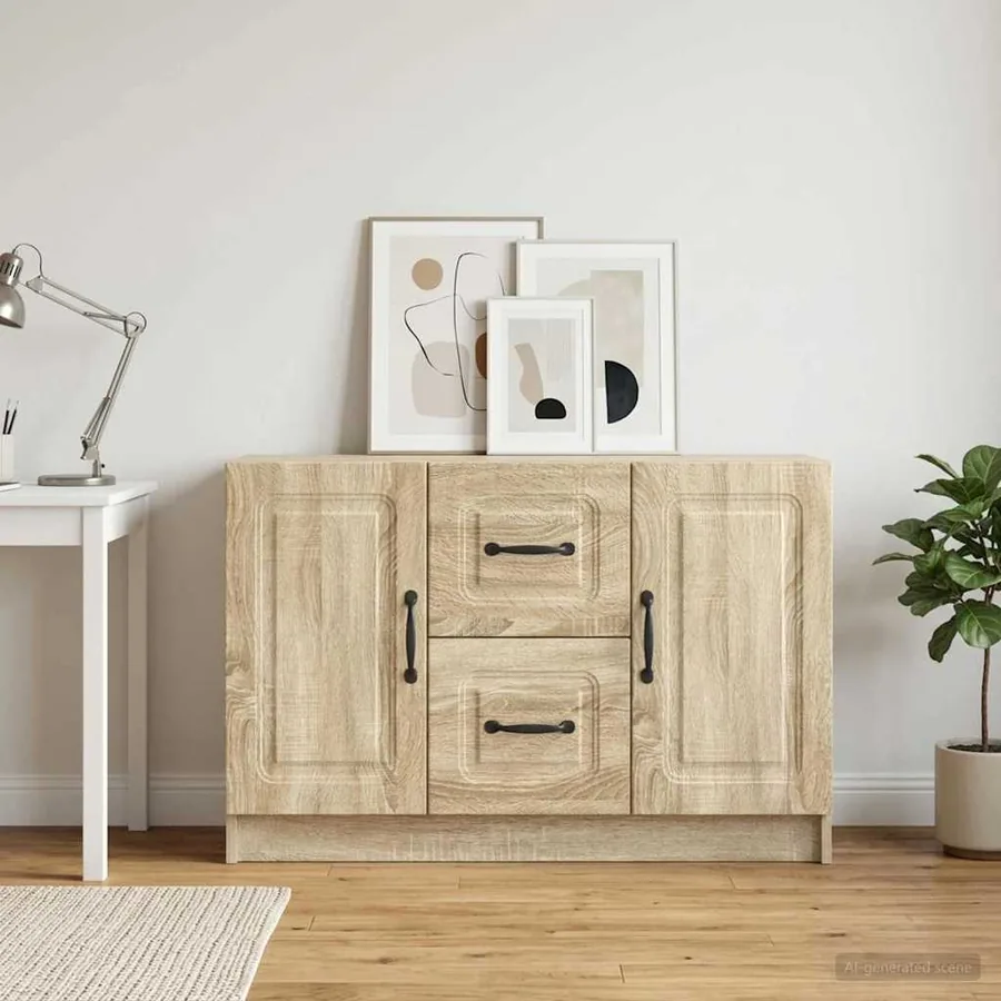 Buffet Chêne Sonoma 89 x 34,5 x 57 cm Bois d'ingénierie
