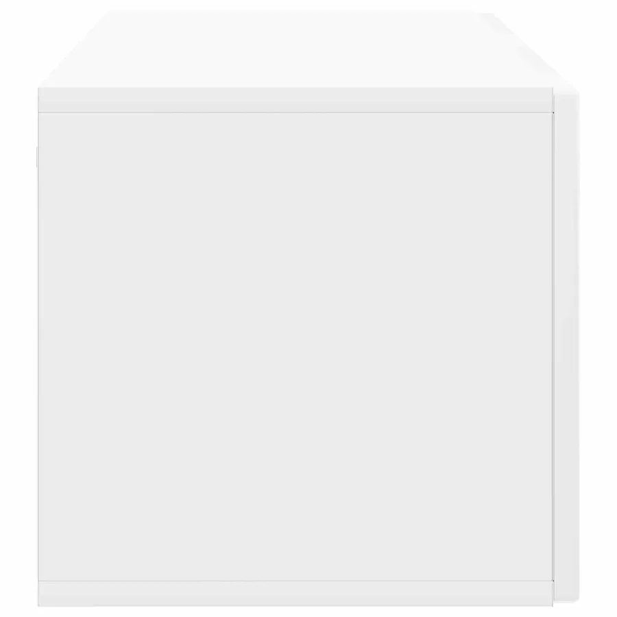 Meuble TV mural Montage mural Blanc brillant 98 x 31 x 30 cm - 7