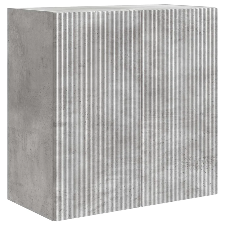 Armoire Murale Gris béton 59 x 31 x 60 cm Bois d'ingénierie - 2