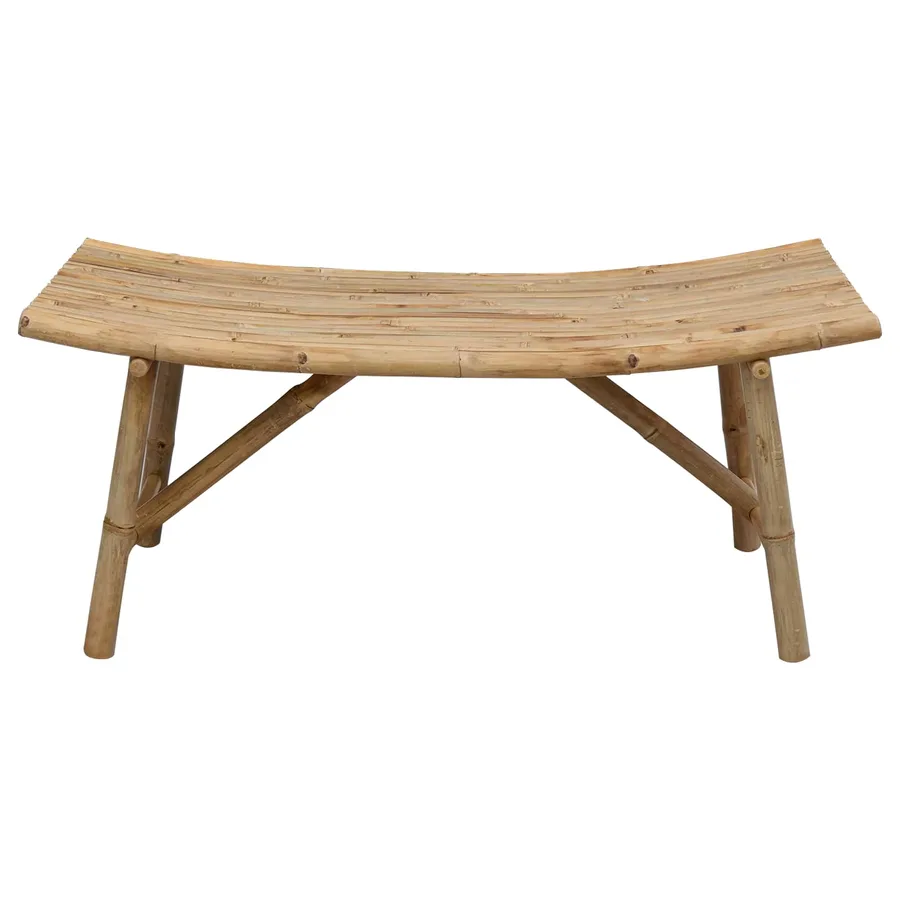 Banc de jardin Naturel 110 x 45 x 50 cm Bambou - 4