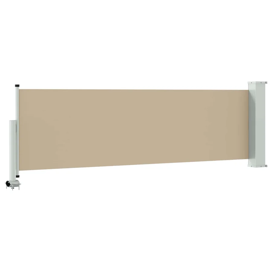 Auvent latéral 100 x 300 cm 100% polyester fer acier - 5