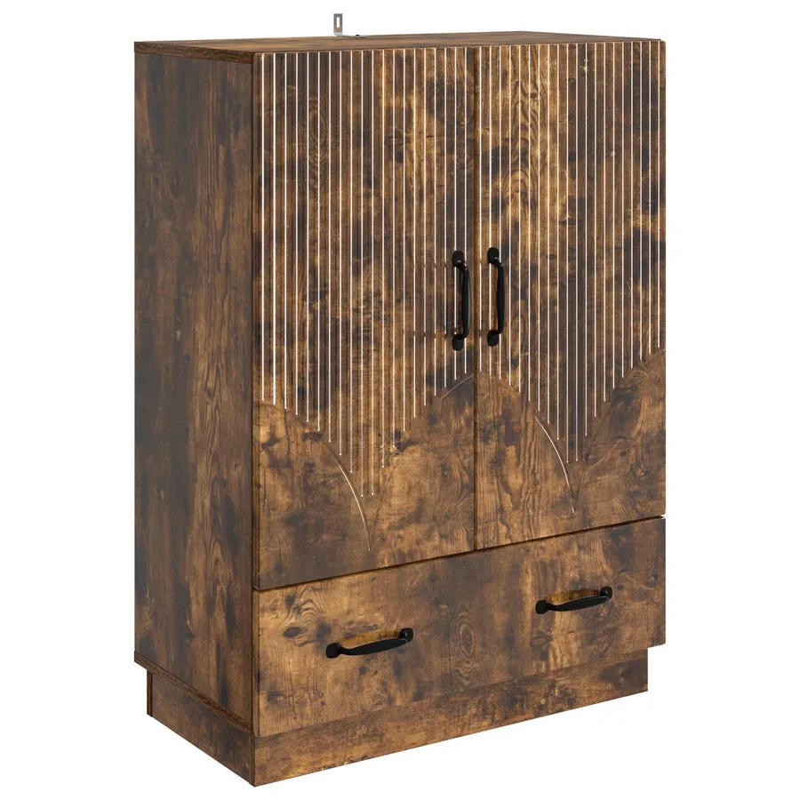 Buffet Chêne fumé 66 x 34,5 x 92 cm Bois d'ingénierie - 2