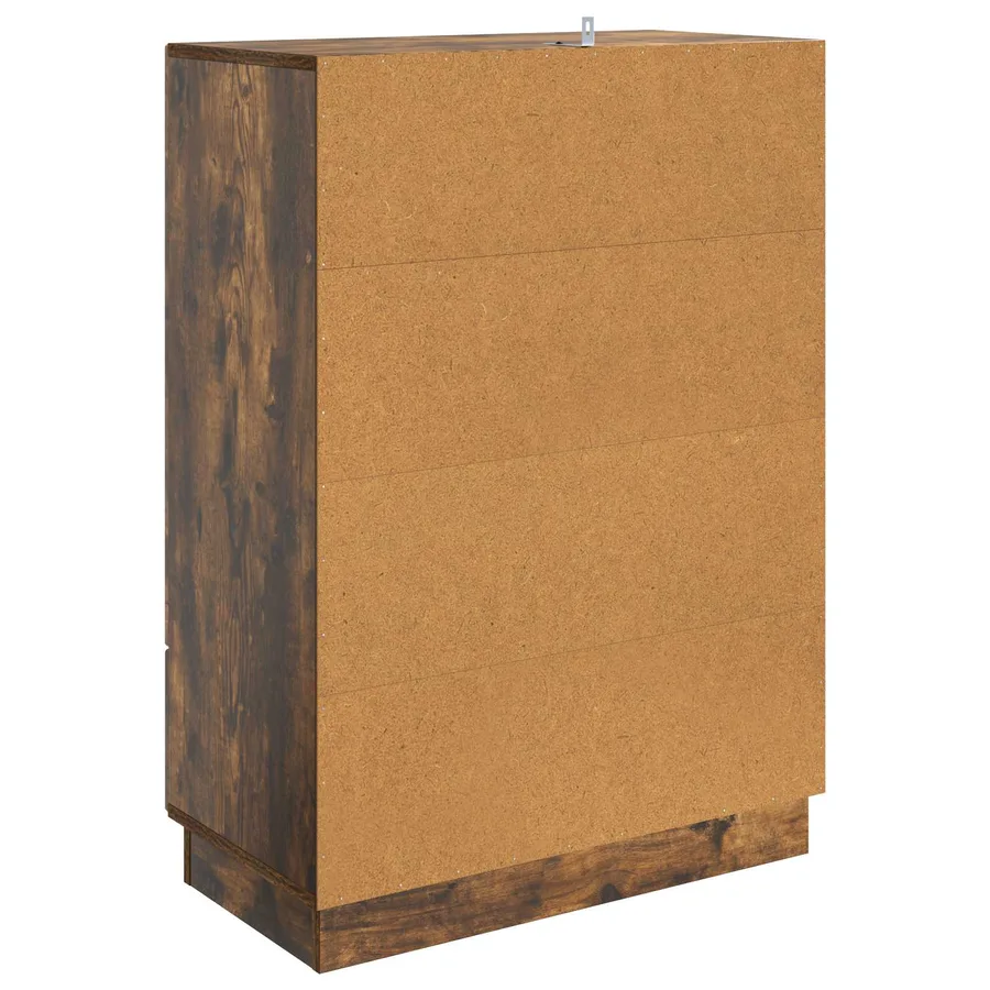 Buffet Chêne fumé 66 x 34,5 x 92 cm Bois d'ingénierie - 7