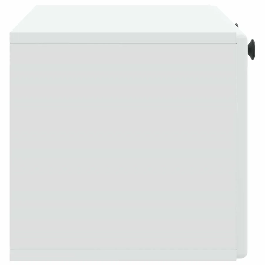 Meuble TV mural 78,5 x 31 x 30 cm Blanc Bois d'ingénierie - 7