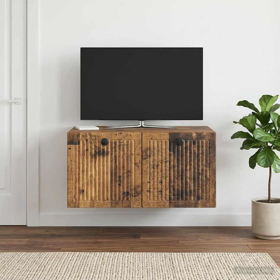Meuble TV mural Bois ancien 59,5 x 41 x 30 cm Bois d'ingénierie
