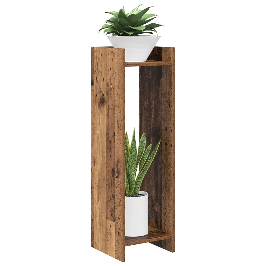 Support de Plante 2 pc Bois ancien 30 x 30 x 100 cm - 3