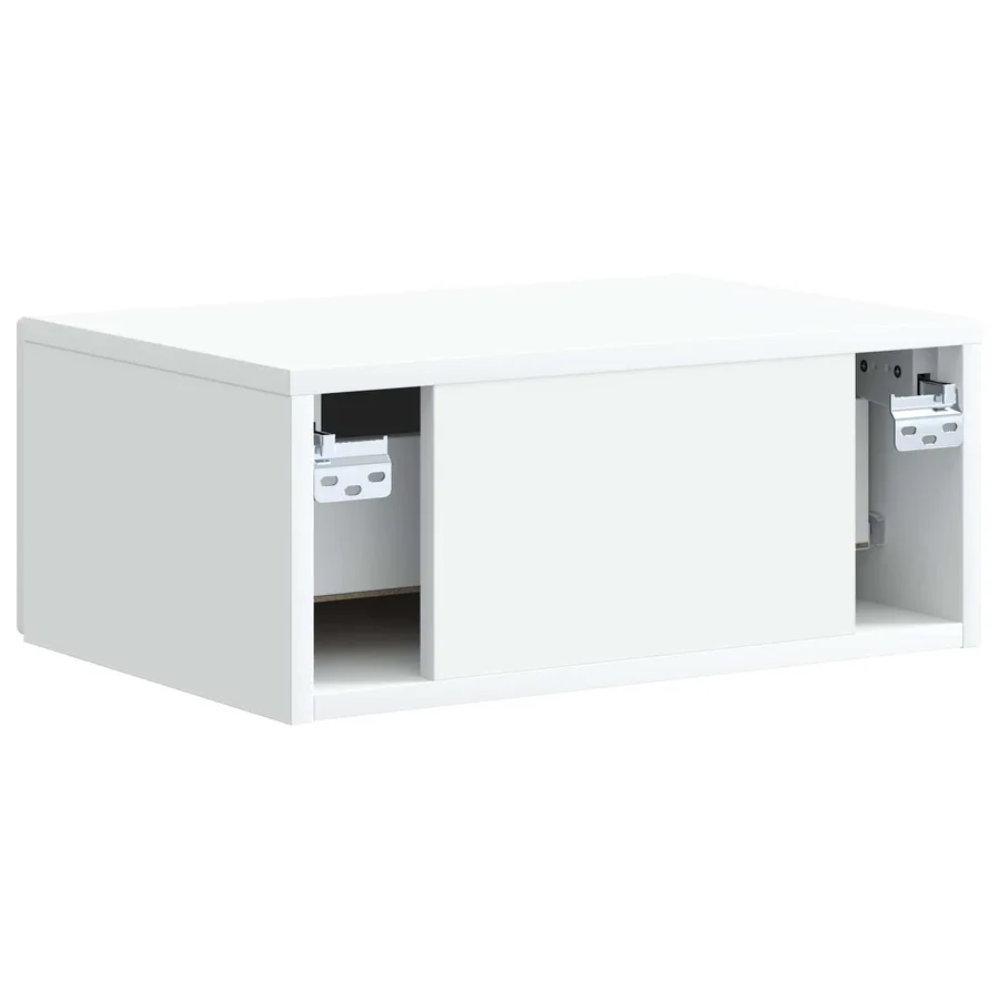 Cabinet de chevet mural 2 pcs Blanc 49 x 34,5 x 20 cm - 9
