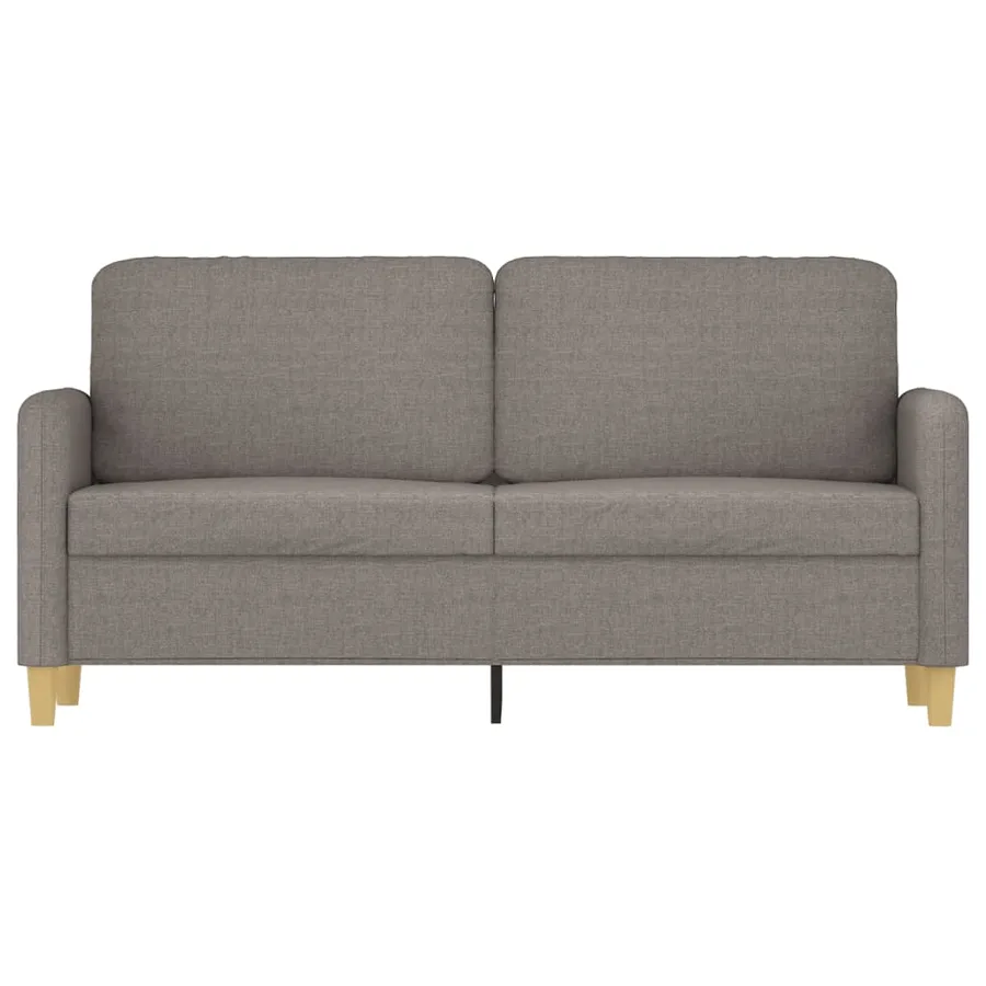 Canapé à 2 places Taupe 140 cm Tissu - 3