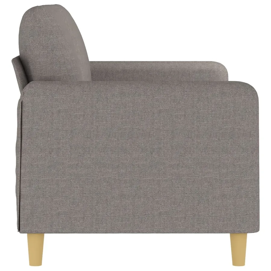 Canapé à 2 places Taupe 140 cm Tissu - 4