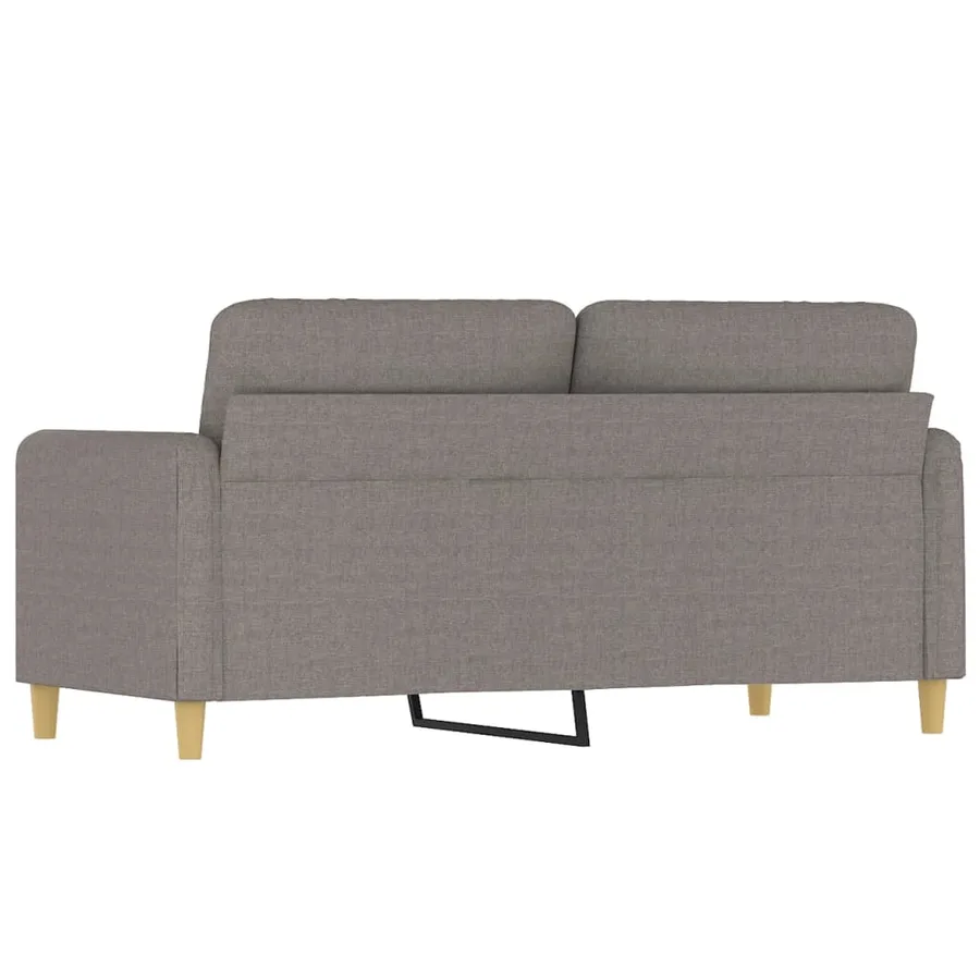 Canapé à 2 places Taupe 140 cm Tissu - 5