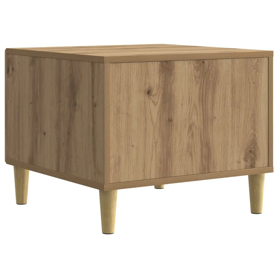 Table basse Chêne artisanal 50 x 49 x 40 cm Bois d'ingénierie - 6