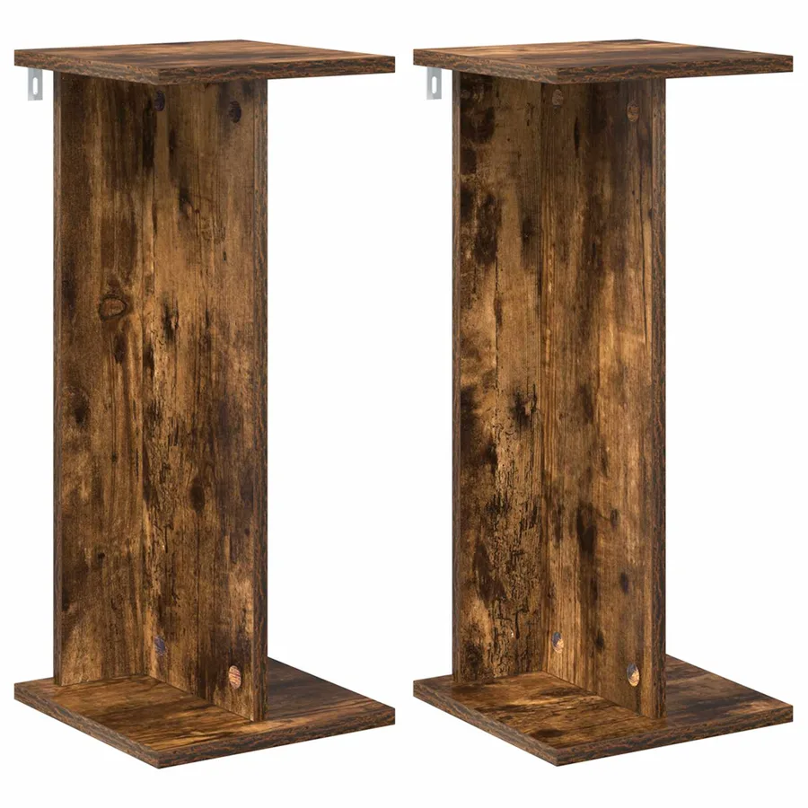Support de Plante 2 pc Chêne Fumé 25 x 25,5 x 60,5 cm - 2