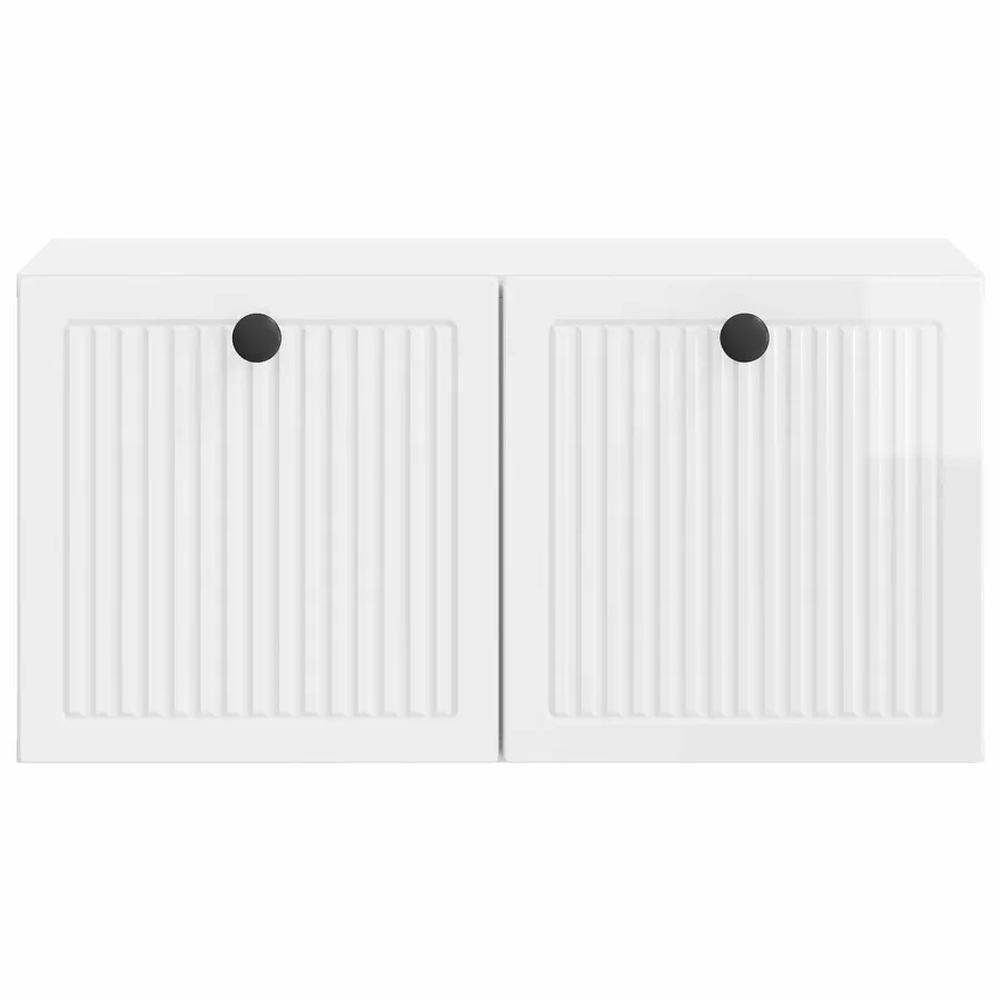 Meuble TV mural Montage mural Blanc brillant 59,5 x 31 x 30 cm - 6