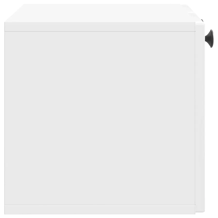 Meuble TV mural Montage mural Blanc brillant 59,5 x 31 x 30 cm - 7