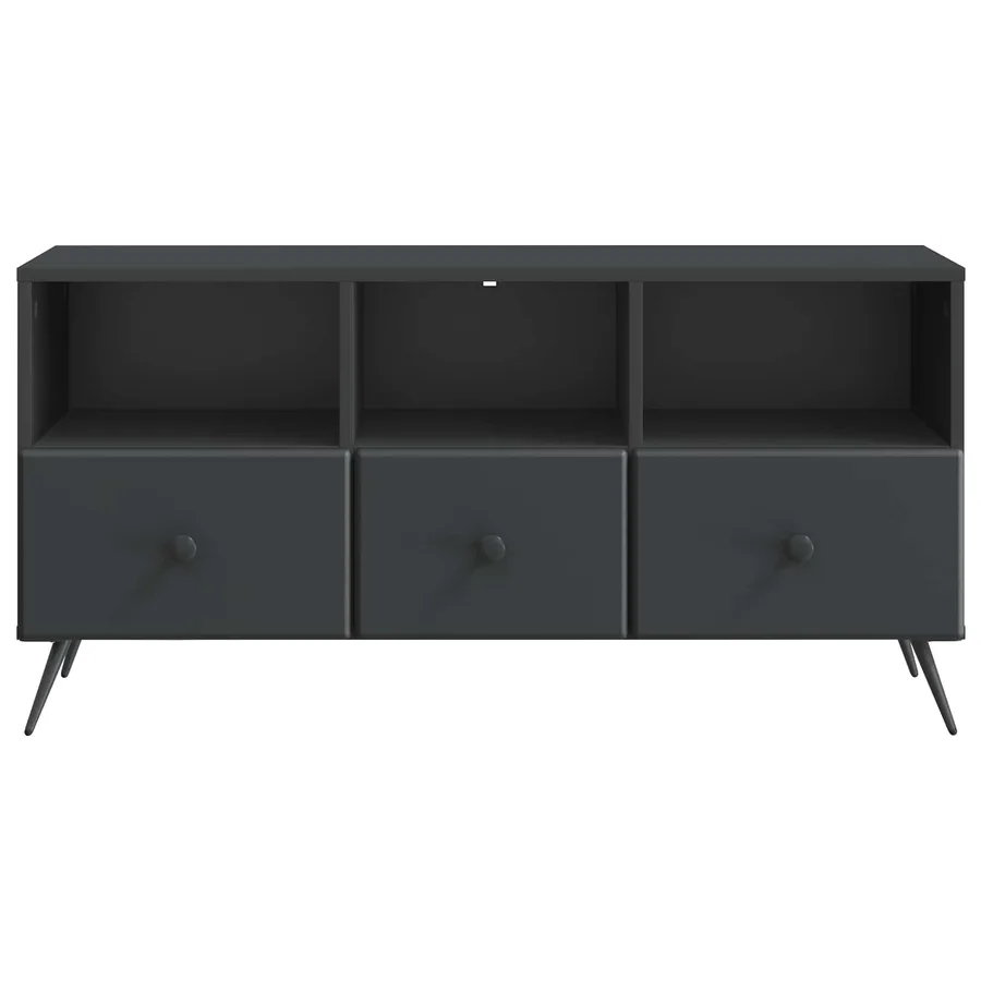 Meuble TV avec tiroir Noir 102 x 34,5 x 50 cm Bois d'ingénierie - 6