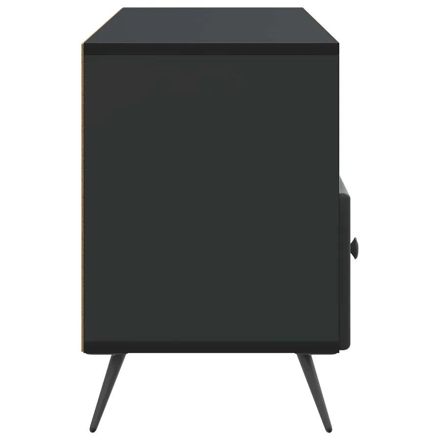 Meuble TV avec tiroir Noir 102 x 34,5 x 50 cm Bois d'ingénierie - 7
