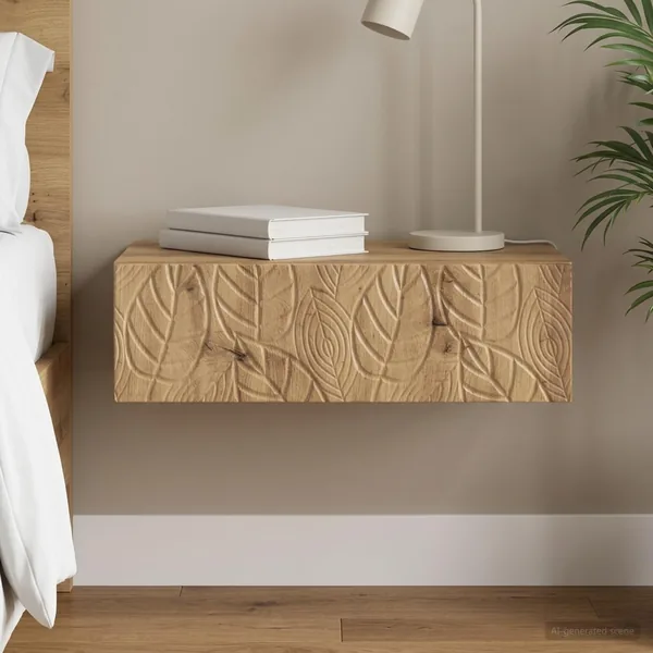 Table d'appoint murale 59 x 34,5 x 17 cm Bois d'ingénierie