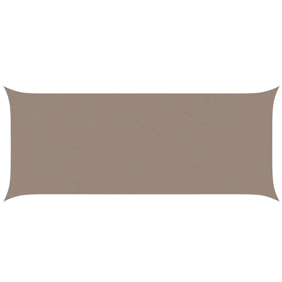 Voile d'ombre Taupe 6 x 2,5 m 100 % polyester Oxford - 2