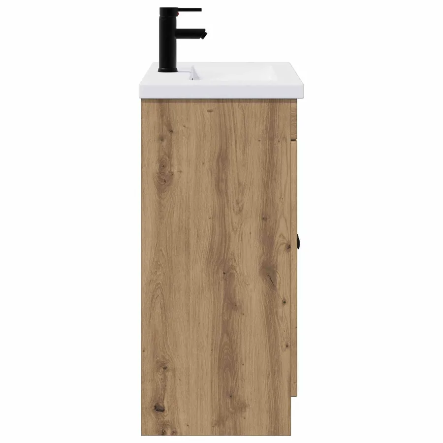 Ensemble de mobilier de salle de bain Chêne artisanal - 6