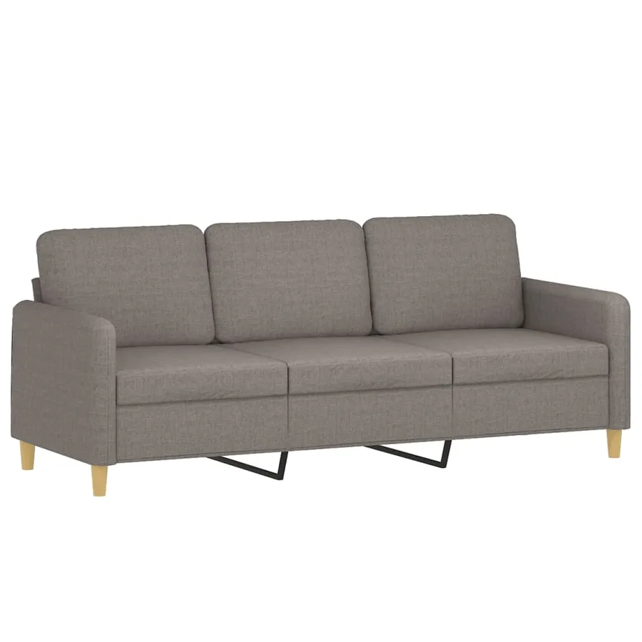 Canapé à 3 places Taupe 180 cm Tissu - 2