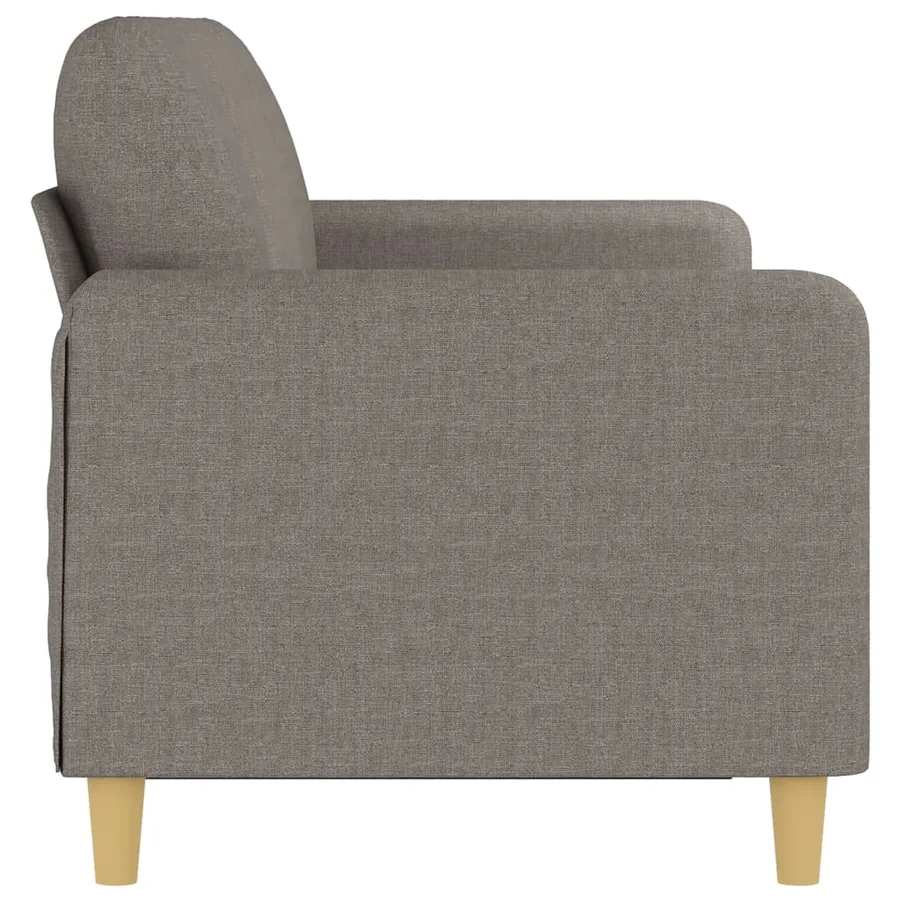 Canapé à 3 places Taupe 180 cm Tissu - 4