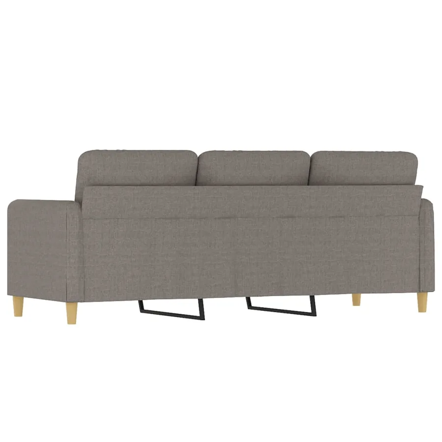 Canapé à 3 places Taupe 180 cm Tissu - 5