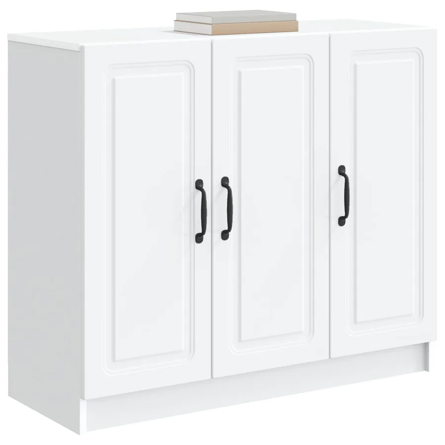 Buffet Blanc 89 x 34,5 x 77 cm Bois d'ingénierie - 3