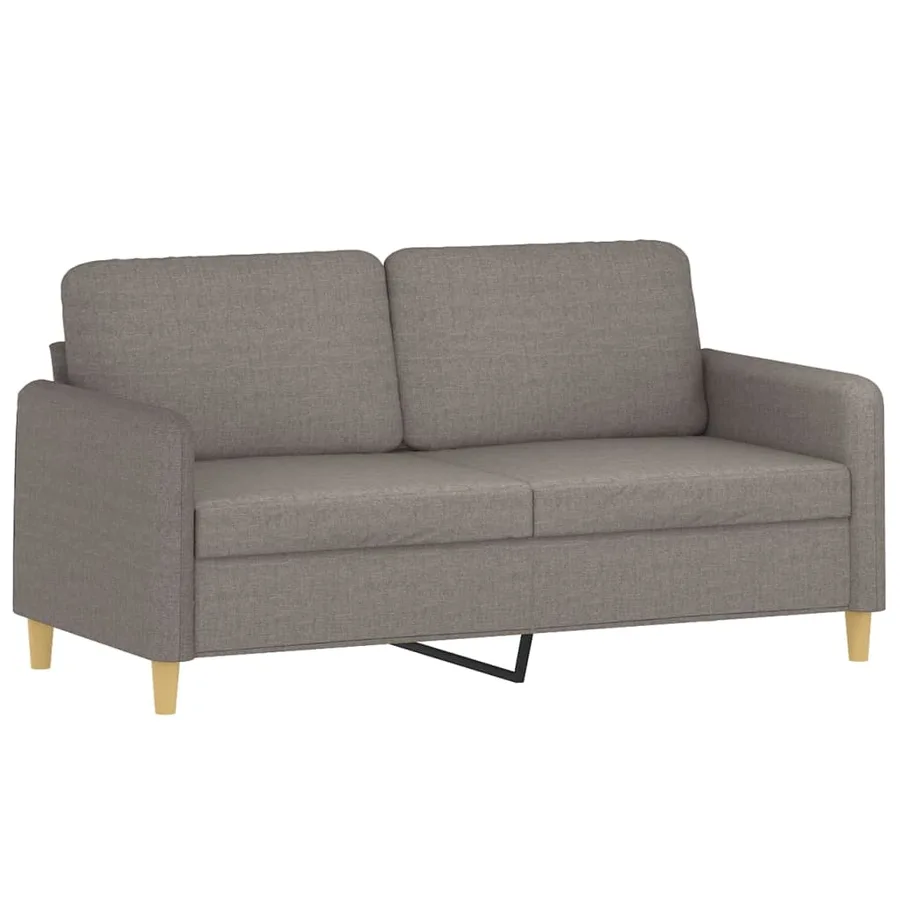 Ensemble de canapés 3 pcs avec coussins taupe tissu - 4