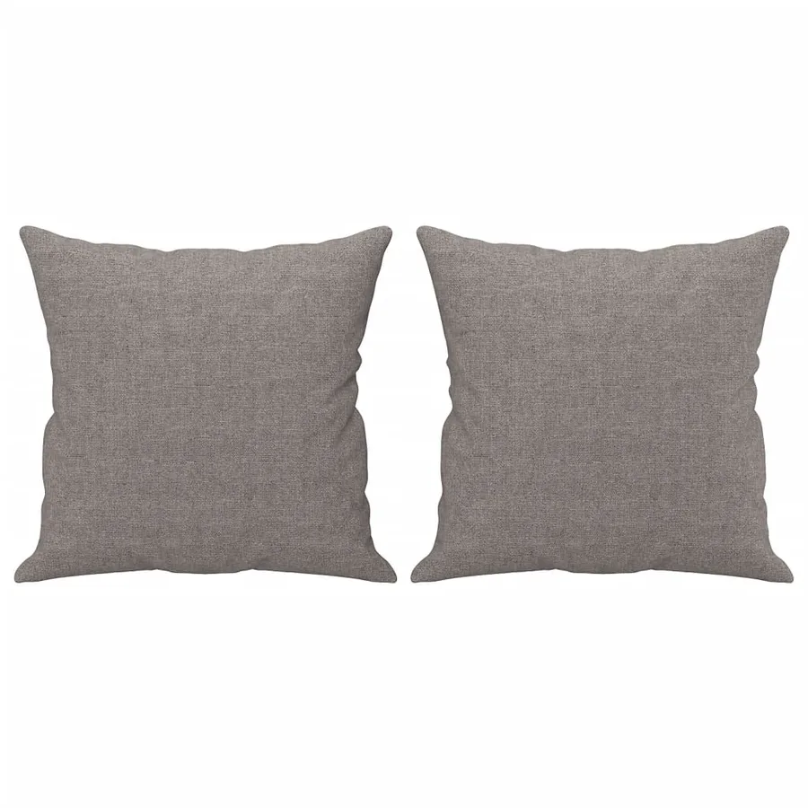 Ensemble de canapés 3 pcs avec coussins taupe tissu - 8