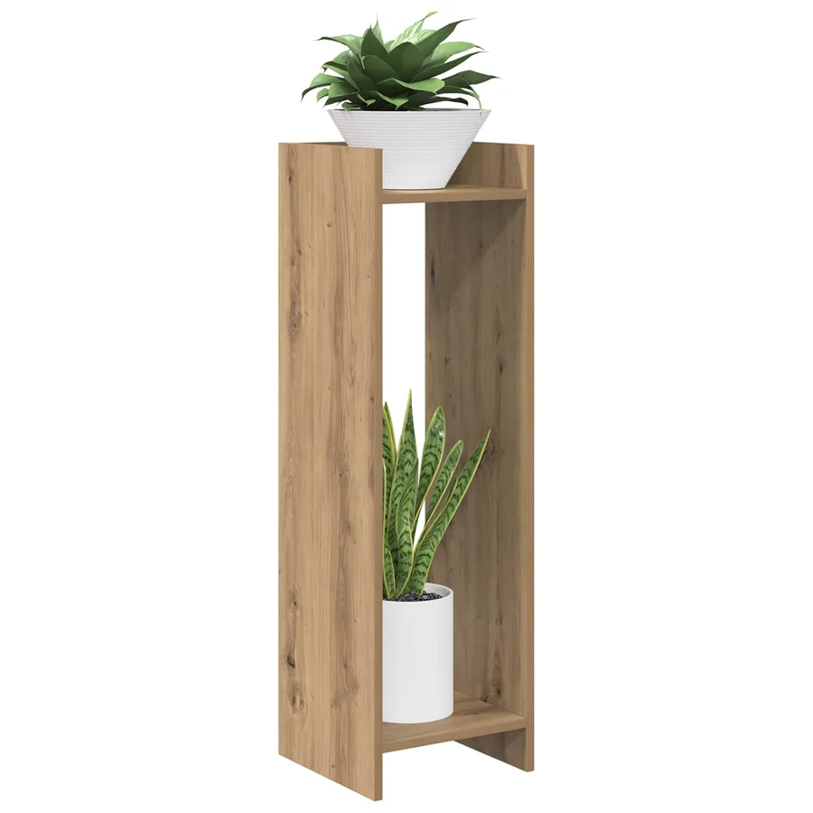 Support de Plante 2 pc Chêne Artisanal 30 x 30 x 100 cm - 3