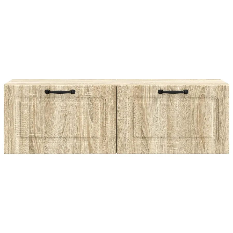 Meuble TV mural Chêne Sonoma 98 x 31 x 30 cm Bois d'ingénierie - 6