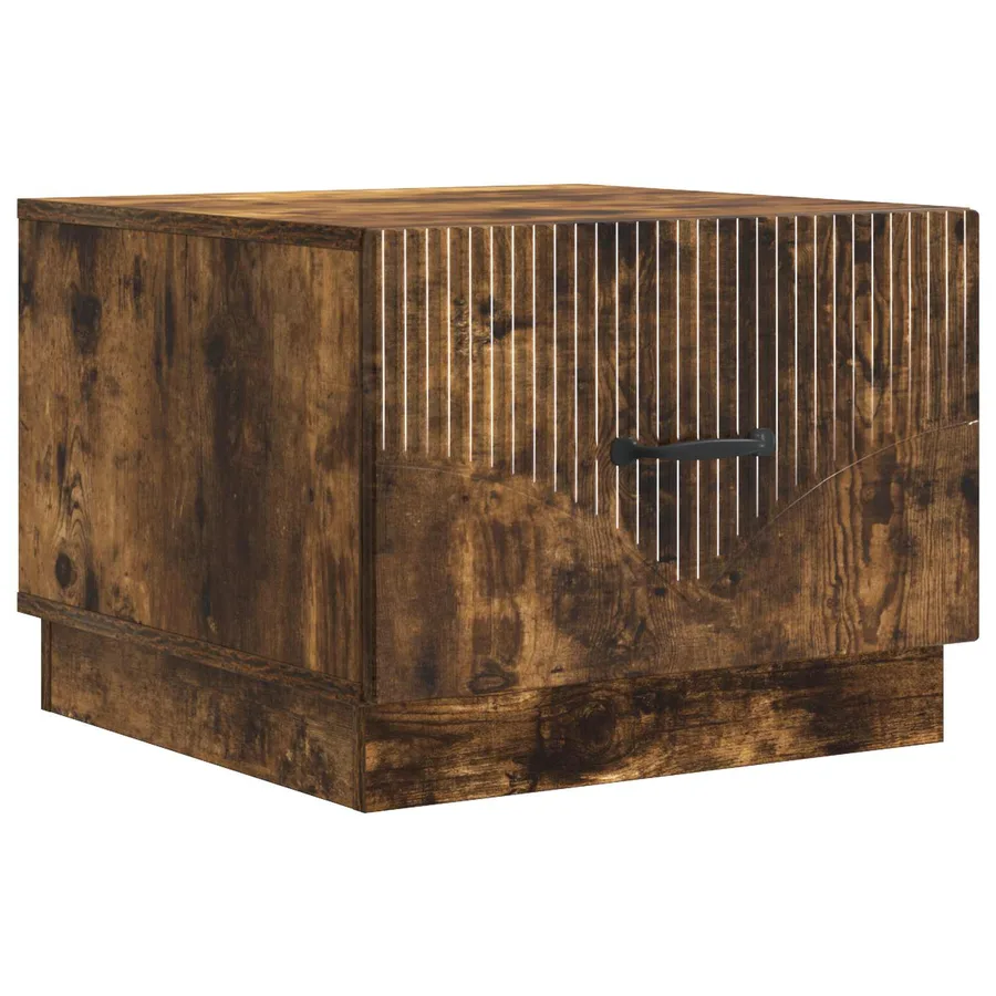 Table basse Chêne fumé 49 x 50 x 37 cm Bois d'ingénierie - 2