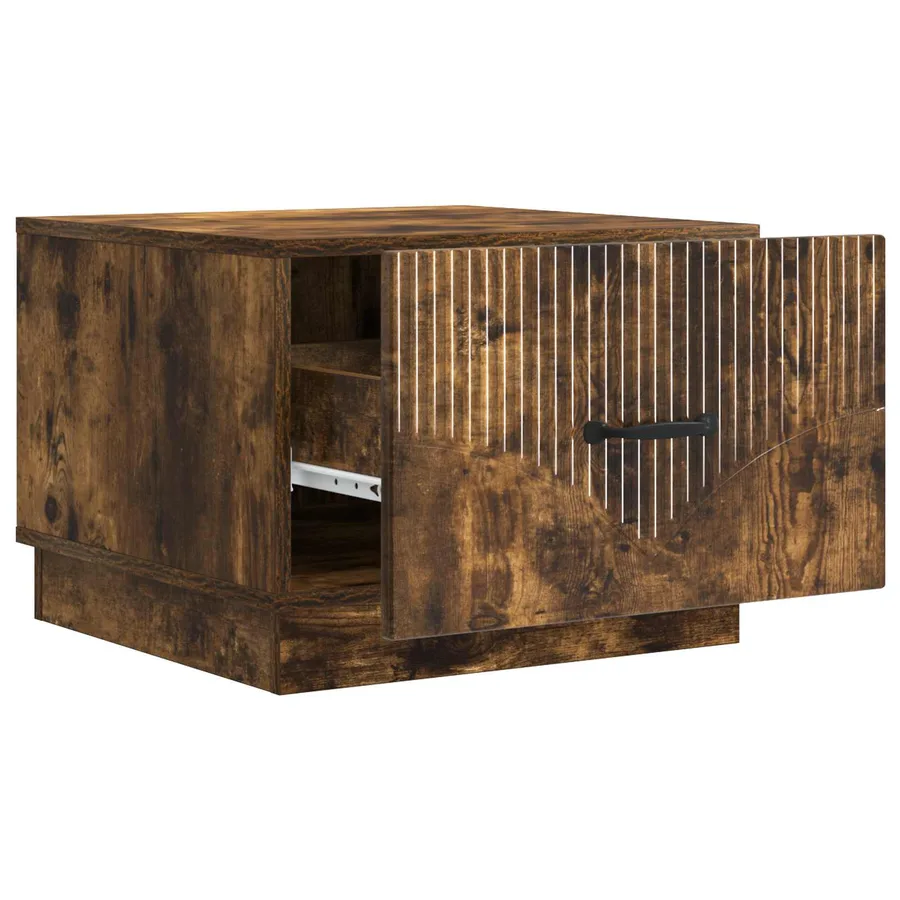 Table basse Chêne fumé 49 x 50 x 37 cm Bois d'ingénierie - 4
